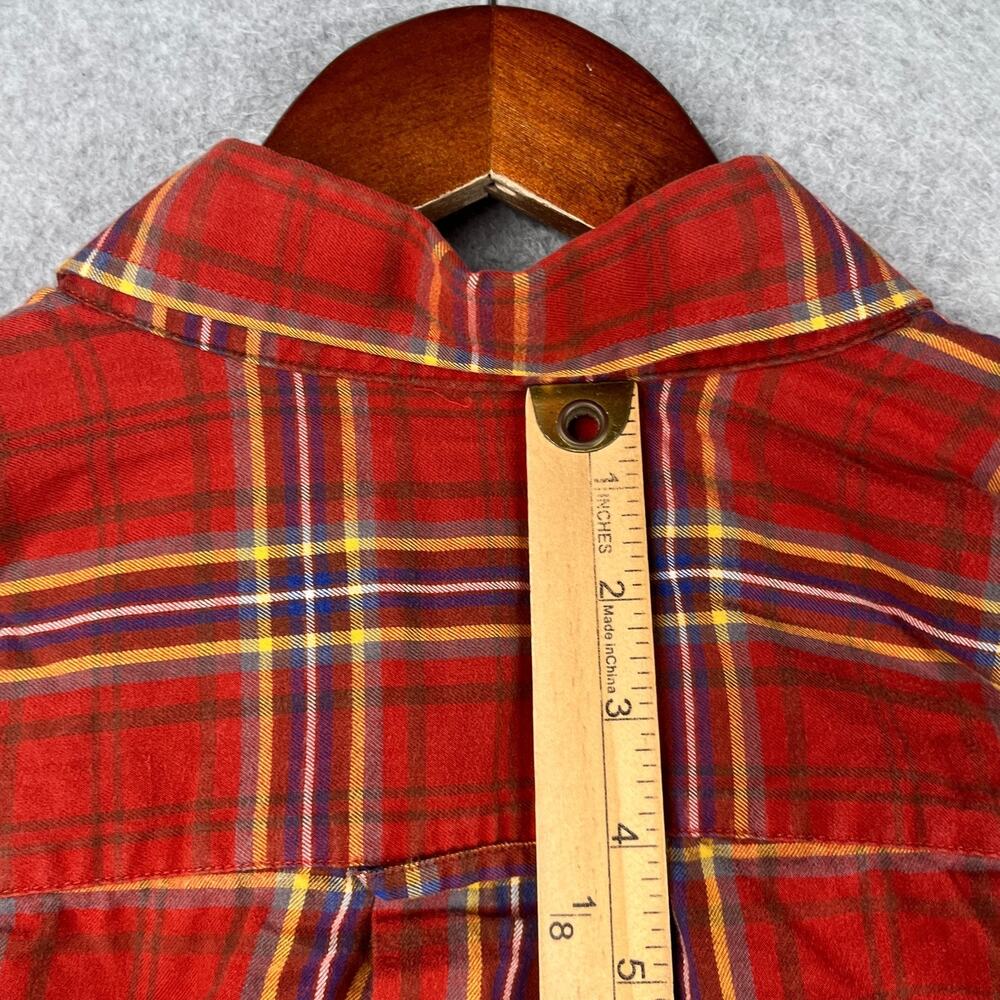 Orvis Red PLaid Casual Shirt XL Pocket Classic Button Up Long Sleeve Mens - Picture 7 of 10